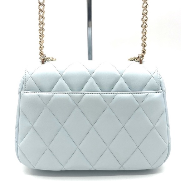 Kate Spade Carey Small Quilted Flap Shoulder Crossbody Bag Dewy Blue (NWT) - Picture 5 of 10